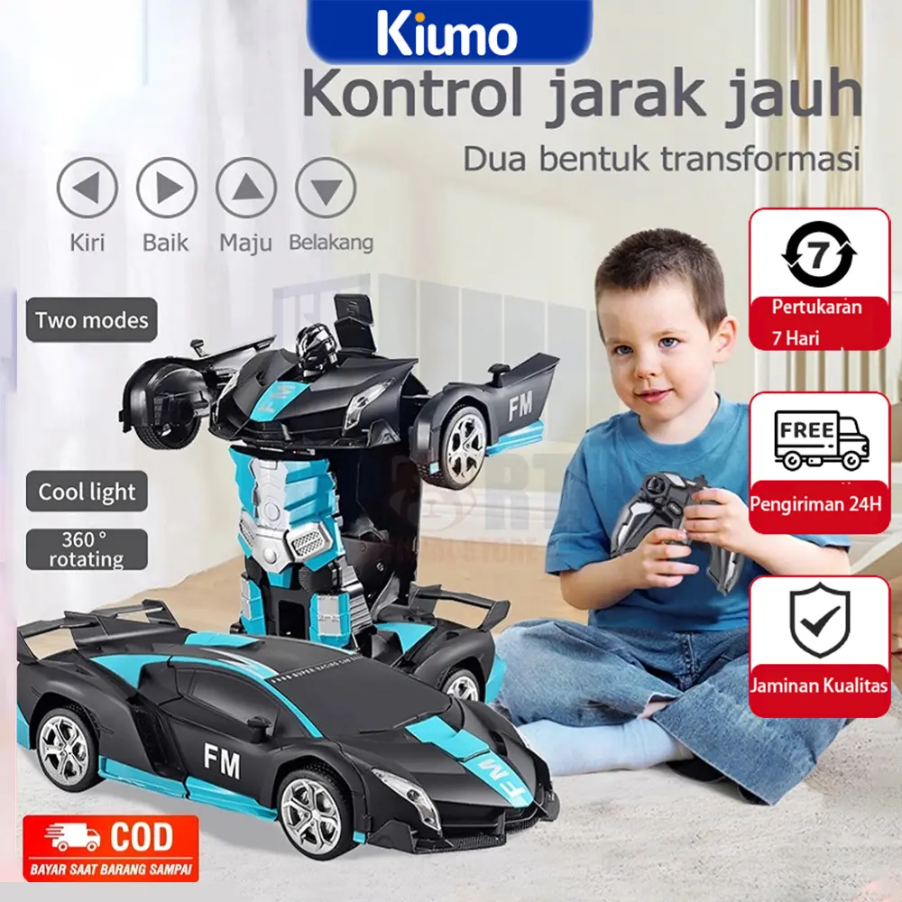 RC TRANSFORMER 1: 18 MOBIL REMOT JADI ROBOT PREMIUM BATERAI CAS/ RC MOBIL REMOTE TRANSFORMER ROBOT/ REMOTE CONTROL MOBIL SPORT CAR ROBOT TRANSFORM/ MAINAN AUTOBOT REMOT KONTROL MOBIL BERUBAH JADI ROBOT/ REMOTE CONTROL CAR MOBIL ROBOT MAINAN ANAK
