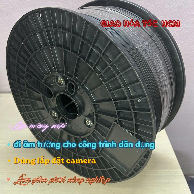 Cáp quang 1000m, chuyên làm giàn leo trồng cây, internet, camera, bền chắc theo thời gian