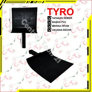 Tatakan Semen Pvc Tebal 19Cm / Wadah Semen / Sendok Plester Plastik
