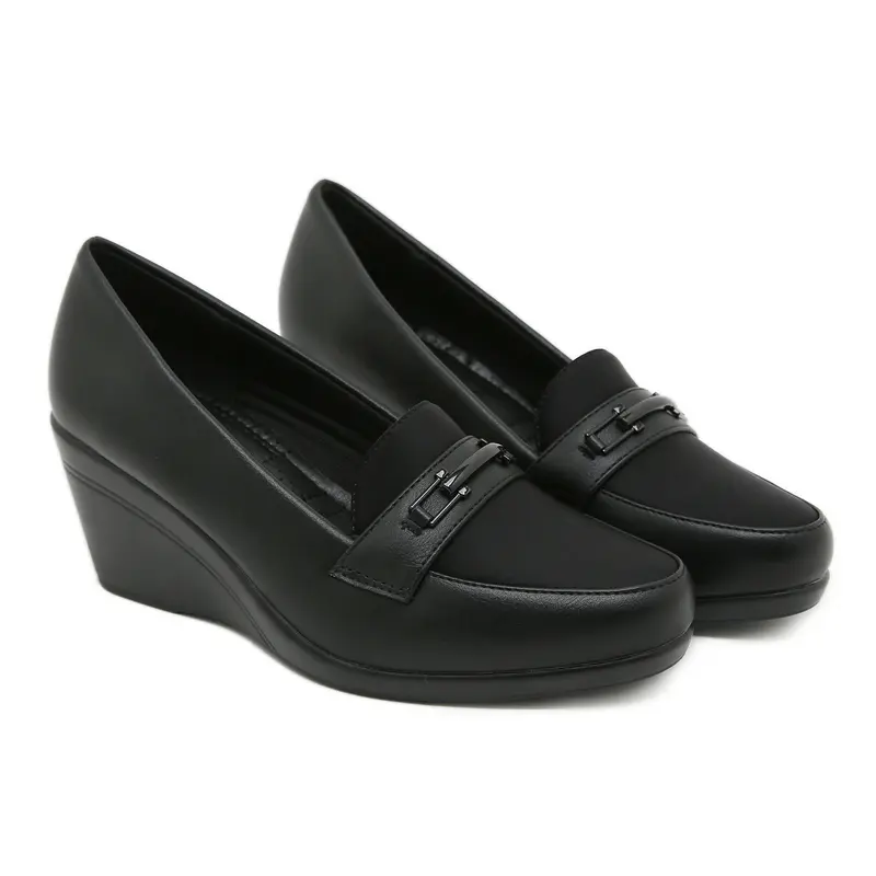 Bozka sepatu wanita pansus MT30 full busa wedges 6cm Shoes Heels 1