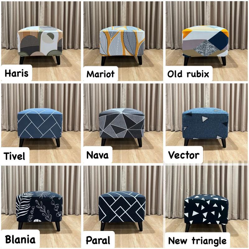 sarung stook kotak / cover stool kotak / sarung puff kotak 0