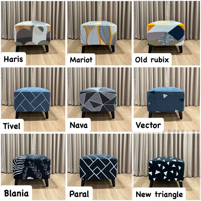 sarung stook kotak / cover stool kotak / sarung puff kotak 0