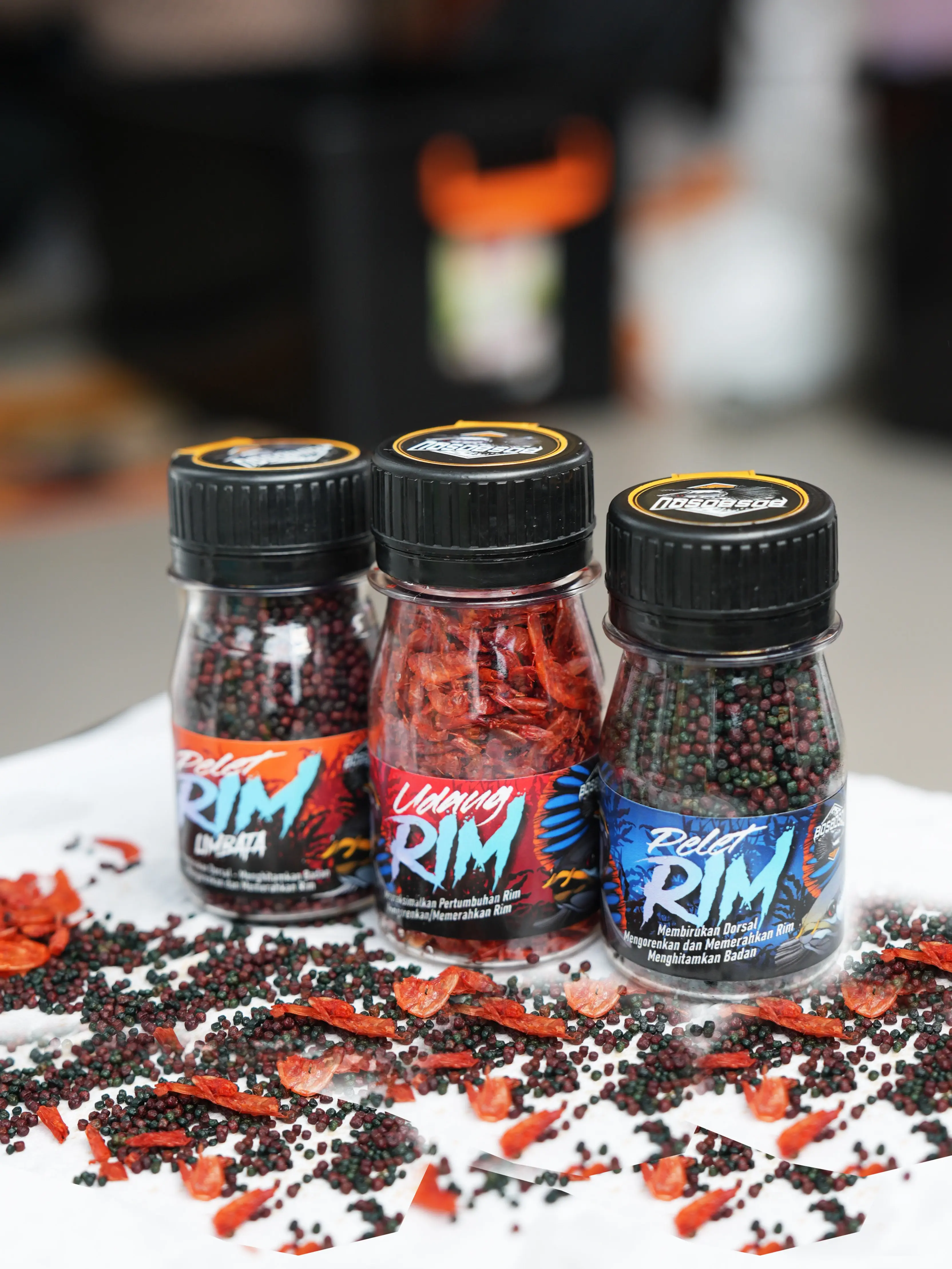 PELET RIM & UDANG RIM BOS + FREE STIKER (LIMBATA, SETWARTI, ANDRAO) BOS BOS QU