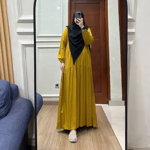 Ayu Dress Gamis Rayon Twill Premium Busui Friendly