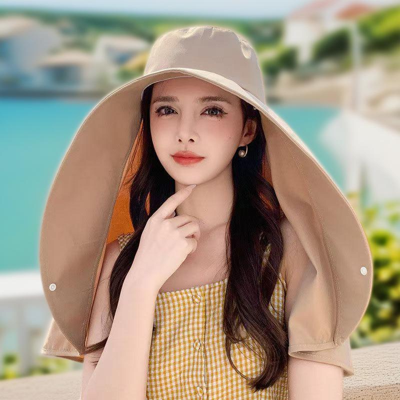 Mũ chống nắng khăn choàng che mặt bảo vệ cổ cho nam và nữ ngoài trời leo núi câu cá chống tia cực tím mũ câu cá