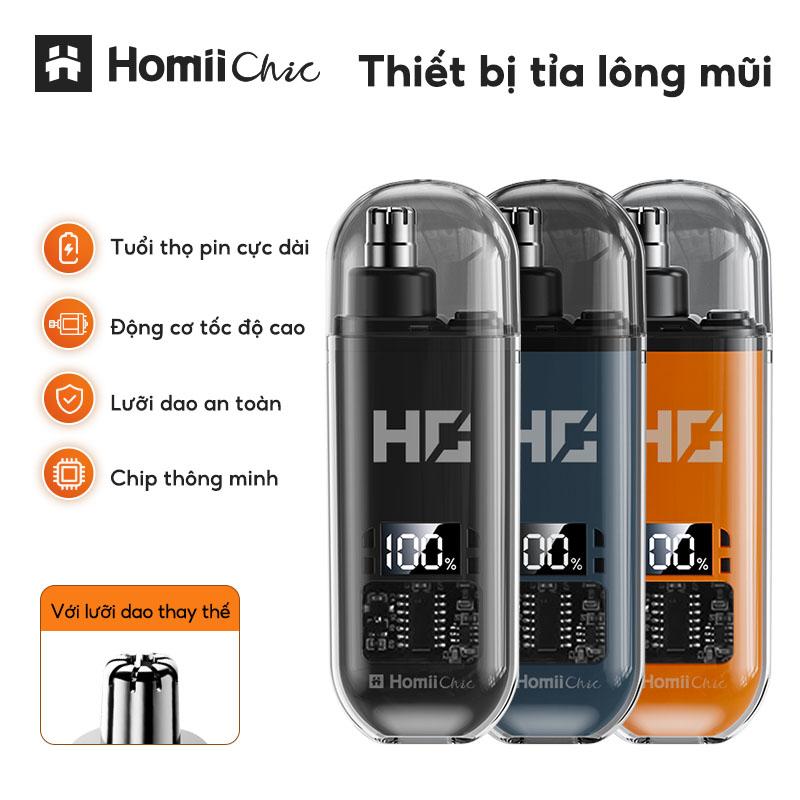 【Với lưỡi dao thay the Homiichic Tông Đơ Cắt Lông Mũi Sạc Type-C Lưỡi Mũi Tròn Và Mái Nhà Điện Cầm Tay Dành Cho Nam Giới Kích Thước Nhỏ, Dụng Cụ Chăm Sóc Khuôn Mặt