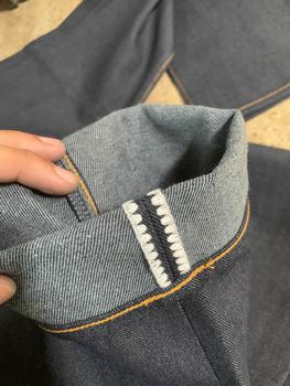 Product Review of Sage Genesis Series : 15oz Indigo x Blue Ultimate Quality Projectile Loomed Denim from b**e 3