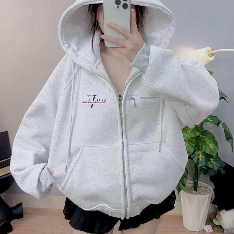 [DEAL FREE SHIP] Áo Khoác Hoodiezip Nỉ Bông Cotton AV by Simboutique có túi khoá, nhiều size, nón to, women hoodie zip