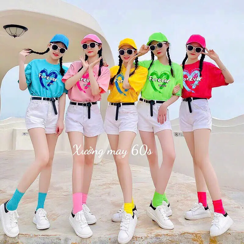 [ CHẤT COTTON ] Áo Nhóm Nhiều Màu - Áo Thun Nữ - Áo Sắc Màu-Áo Nữ nhiều màu Top Women Cổ Tròn aothun hoa tiet dep