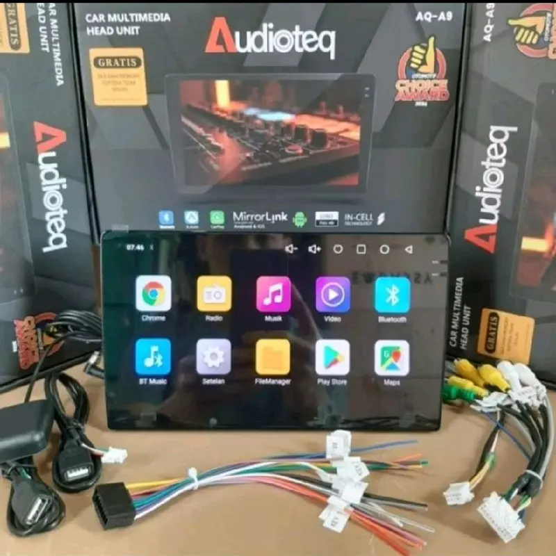 [Exclusive Jevan Audio] Audioteq Head Unit Android RAM 3/32 QLED 2