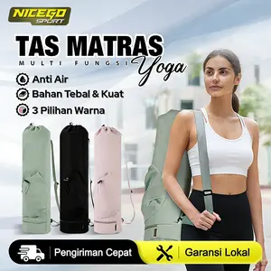 NICEGO SPORT Tas Matras Yoga Saku Multifungsi Water Resistant Yoga Mat Bag Carrier
