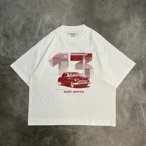 TSHIRT BOXY 20s BABY DRIVER Heavyweight- Tshirt kaos pria - Kaos boxy 20s - Oversize - Kaos tebal [UNISEX]