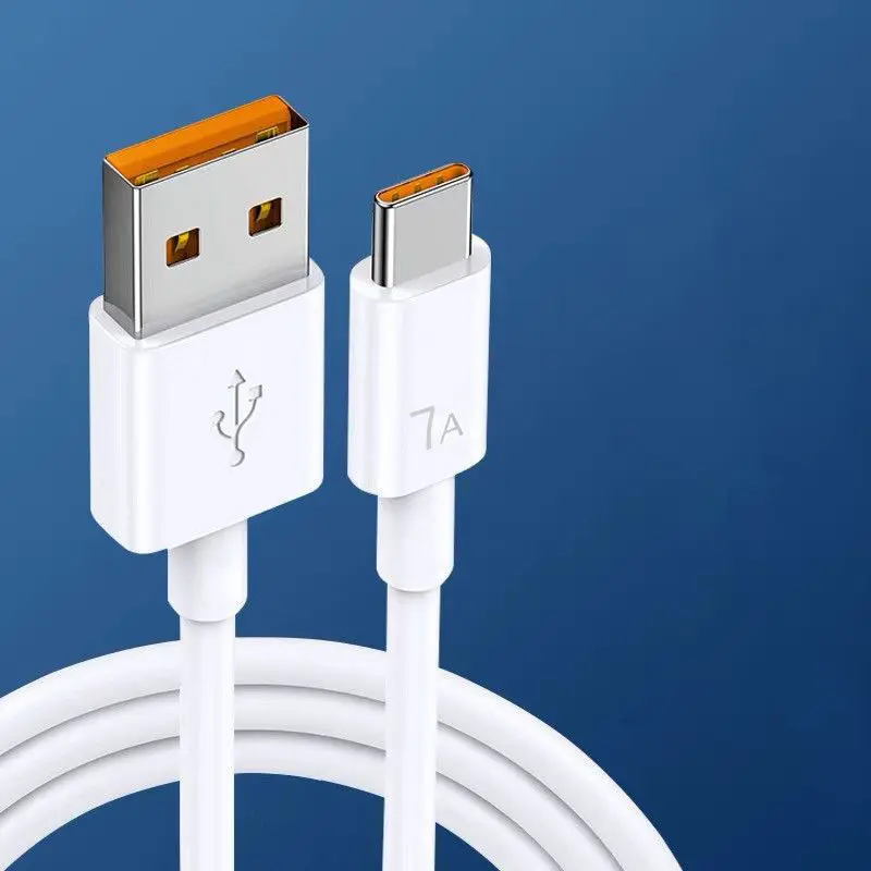 Cáp sạc nhanh USB C, 7A, Dây sạc nhanh USB Type C, Tương thích với Huawei Mate 40, 30, Xiaomi 12 Pro, Samsung Galaxy Fold 6, Xiaomi Redmi, Oppo, Vivo, Phụ kiện dây dữ liệu điện thoại Phone Sạc Điện Thoại 2