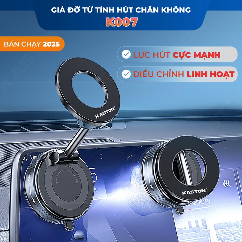   2025  Giá đỡ điện thoại ô tô Kaston - K007 - Từ tính hút chân không - Xoay 360° có thể gấp gọn - Sử dụng đa năng nhiều mục đích 