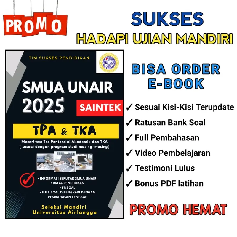 BUKU SMUA UNAIR 2025 Soft Cover Hard Cover Edisi Reguler 0