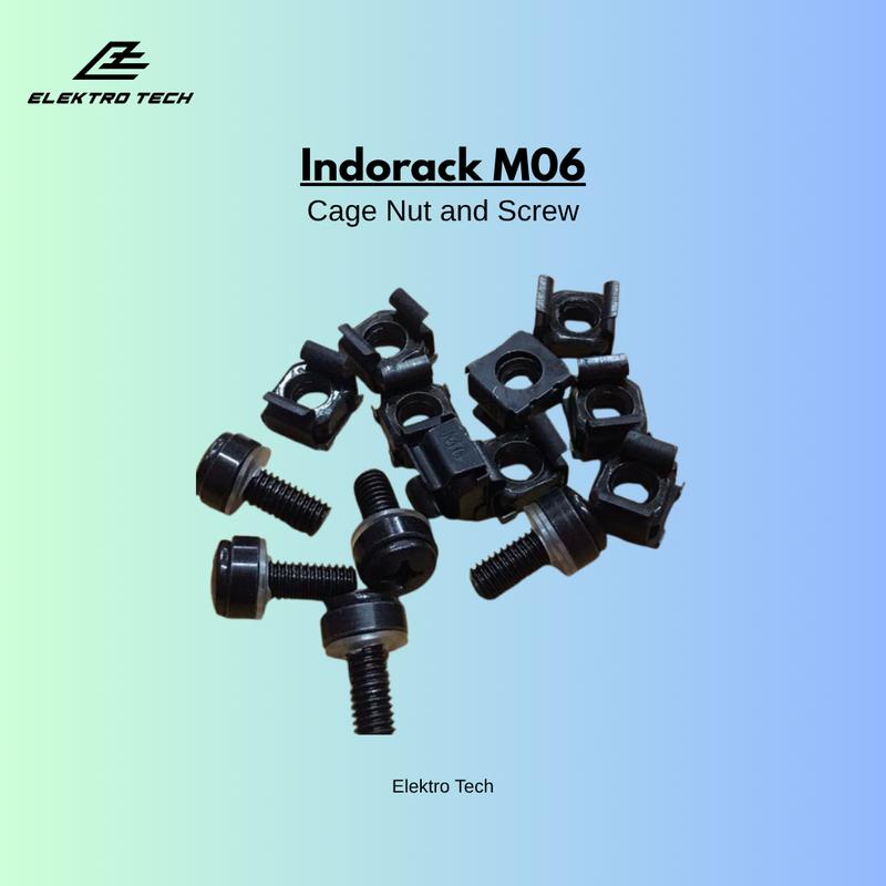 Indorack M06 Accesories Rack Cage Nut and Screw for Rack Server - Shop ...