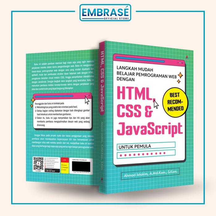 Gambar Buku Langkah Mudah Belajar Pemrograman Web Dengan HTML, CSS & JavaScript untuk Pemula - Embrase dari Embrase Shop Kota Yogyakarta Tokopedia