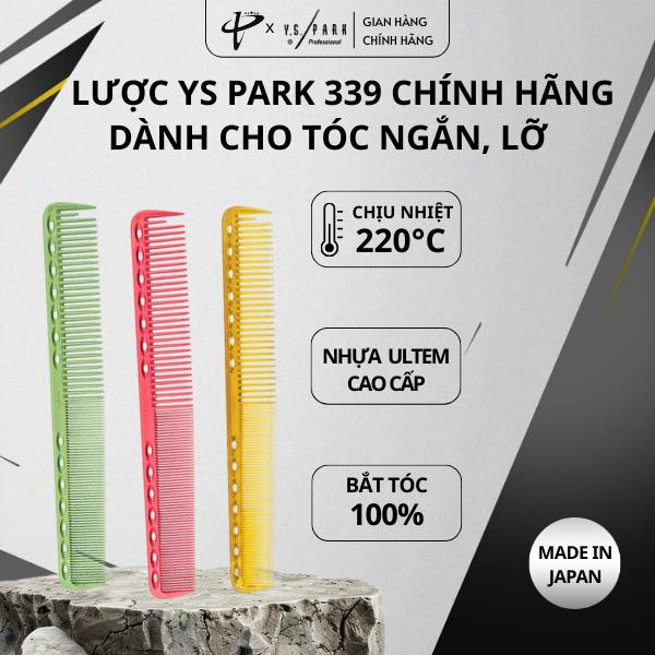 [MUA 3 TẶNG 1] YS Park Lược Cắt Tóc YS-339 Chính Hãng Nhật Bản Chống Nhiệt 220°C Nhựa Ultem Cao Cấp Dành Cho Tóc Ngắn Bắt Tóc 100% Phân Phối Bởi Phú Lộc Int