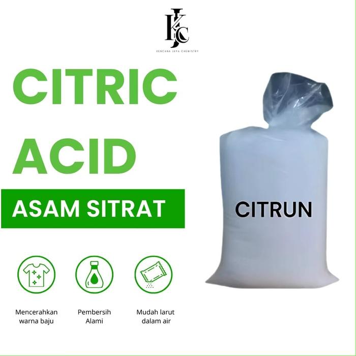 Gambar Citrun / Citric acid monohydrate / Asam sitrat 1kg dari Kjc Online Store Kota Depok Tokopedia