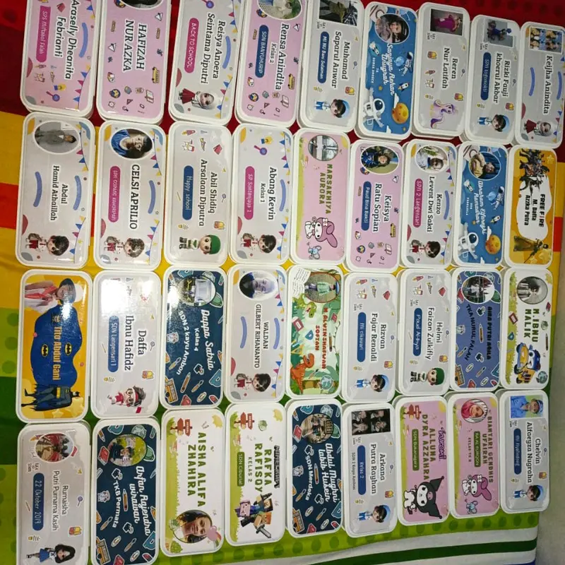 Tempat pensil custom nama dan foto, bisa request tema dan karakter 6