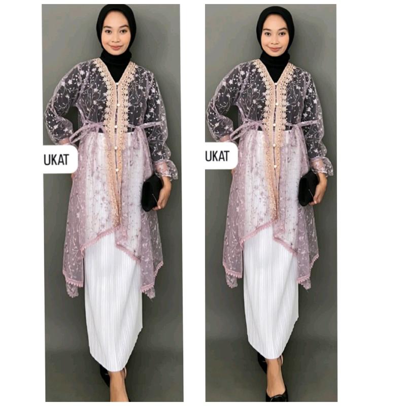Lexia Outer Tunik  Brocade Lace Outer ADA JUMBO LD 120 - 140cm Atasan Wanita | Outer Kondangan |Outer Renda| Outer Brukat | Outer Tile | Outer Organza | Outer Lebaran Pesta 6