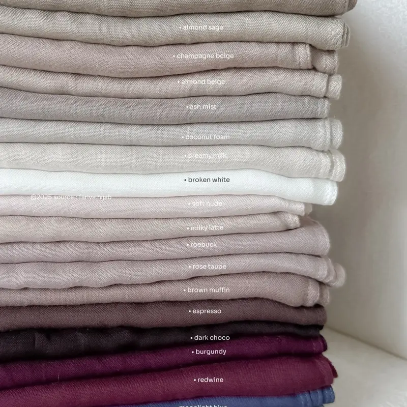 FARIVA - Viscose Shawl Pashmina Modal Viscose 100% Original Tipis Lembut Flowy 2