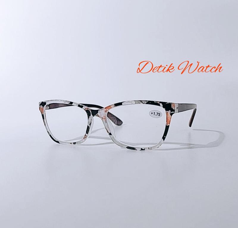 Product Introduction of Kacamata Baca Kacamata Plus Frame Kotak Leopard Putih ZZ455D-T Lensa Free Box dan Kain Lap 8