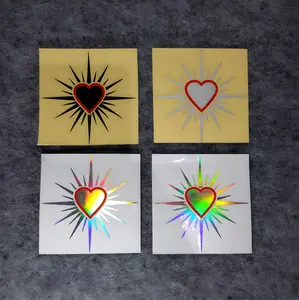 STIKER PSHT REFLEKTIF HATI BERSINAR MURAH Size 7,5cmx7,5cm Tahan Air Daya Perekat Kuat Cocok untuk Motor & Helm