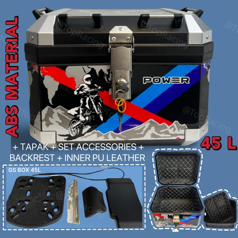 Top Box Gs Top Racing 45L GS Box Motorbox GS Top Box BMW GS Motorcycle Box ...