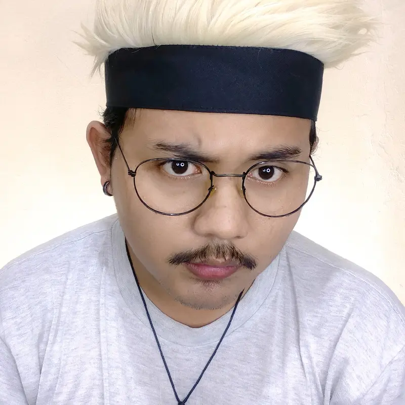 Topi wig bulu sintetis pria wanita nyaman dipake 2