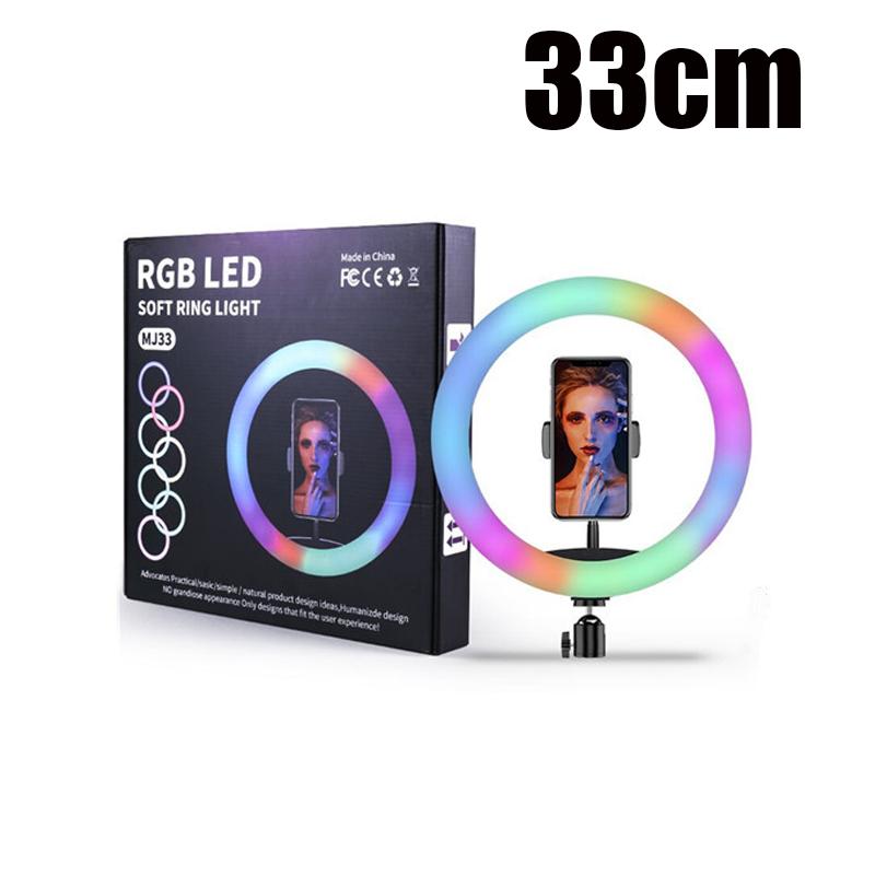 tophotgood 26 / 33CM RGB LED Vòng Mềm Ánh Sáng Selfie Với Chân Đế Chân Đế Nhiều…