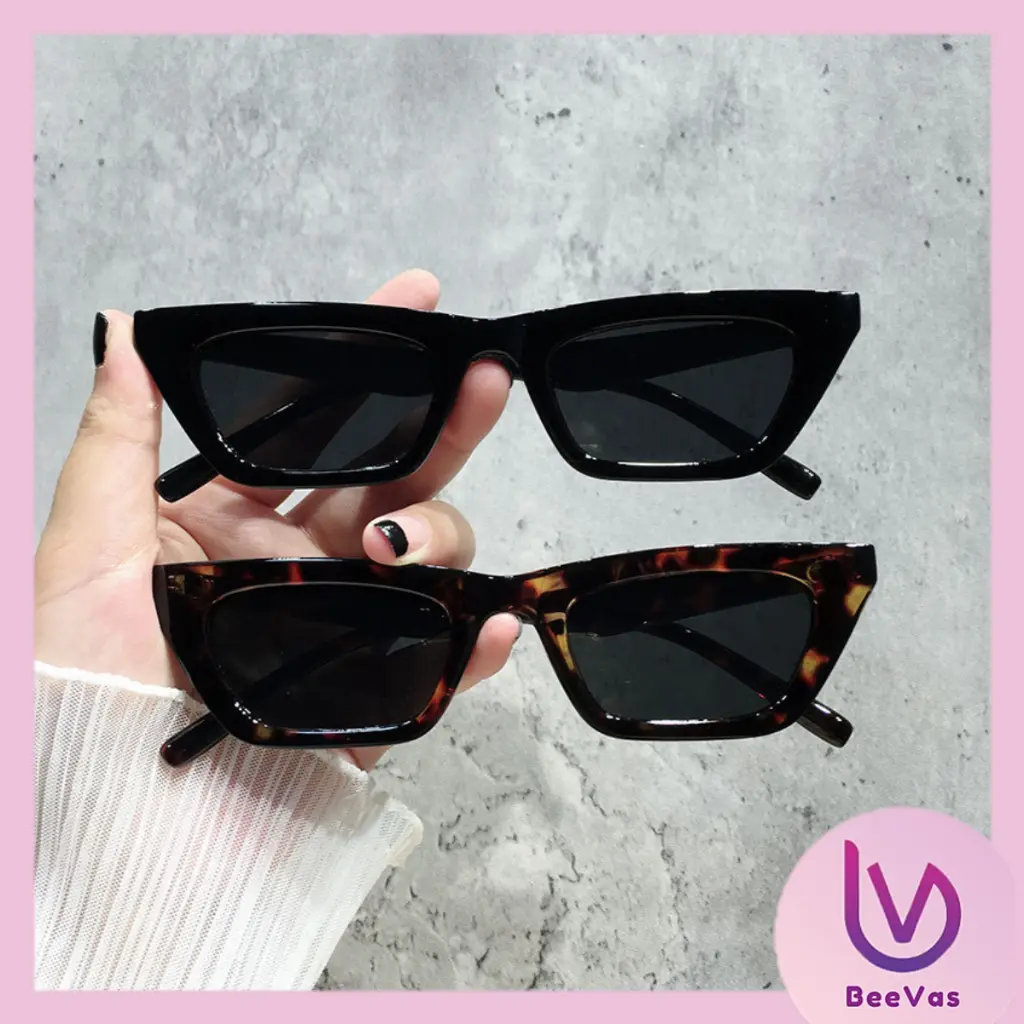 BV•KC526 Kacamata Gaya Retro Vintage Sunglasses Korean Fashion kaca mata hitam