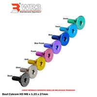 Gambar Baut Titanium WR3 Cakram Untuk Motor Harley Davidson 3/8 - 16 x 25mm / M8 x 1.25 x 27mm / 5/16 - 18 x 22mm - 3/8 - 16 x 25mm, Black dari WR3 Kota Administrasi Jakarta Barat 2 Tokopedia