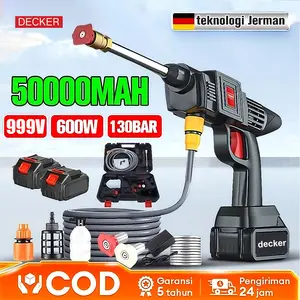 DECKER Jet Cleaner 600w 699v/999v Alat Cuci Motor Mobil Cuci Steam Alat Portable Nirkabel Tekanan Tinggi Mesin Cuci Screen Sablon Berkualitas Pompa Nirkabel Mesin Termurah Steam Power Spayer Alat Portable Nirkabel