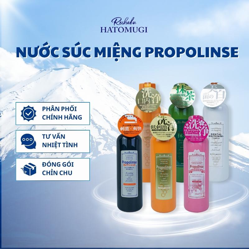 Nước Súc Miệng Propolinse 600ml Nhật Bản Đủ Màu, Loại Bỏ Mảng Bám, Giảm Mùi Hôi…