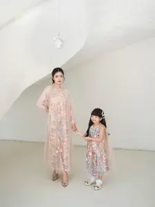 Little Aura Label - Brielle Dress In Dusty Pink