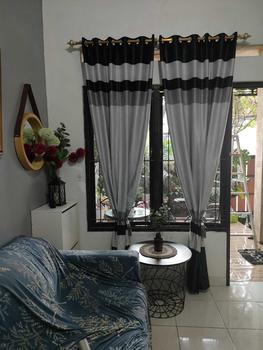 Product Review of gorden jendela rumah bahan blackout semi bludru motif embos model smokring from Y**y 0