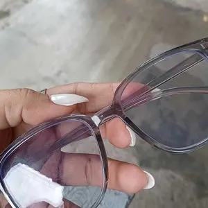 Kacamata Minus Fotokromik -0.50 s/d -6.00 Fashion Korea Retro Anti Blue Light anti Radiasi Model Cat Eye gucc minus lens zhijing A08 Kacamata Potokromik Grey Kacamata Central Asia