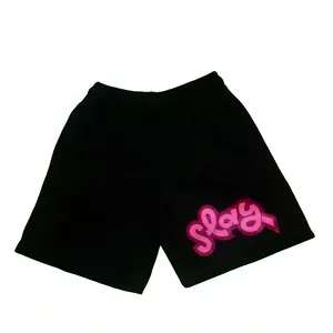 Celana Pendek/ Boxer Shorts unisex (Pria/Wanita) Keren Lembut Nyaman Santai Panjang Katun Hitam