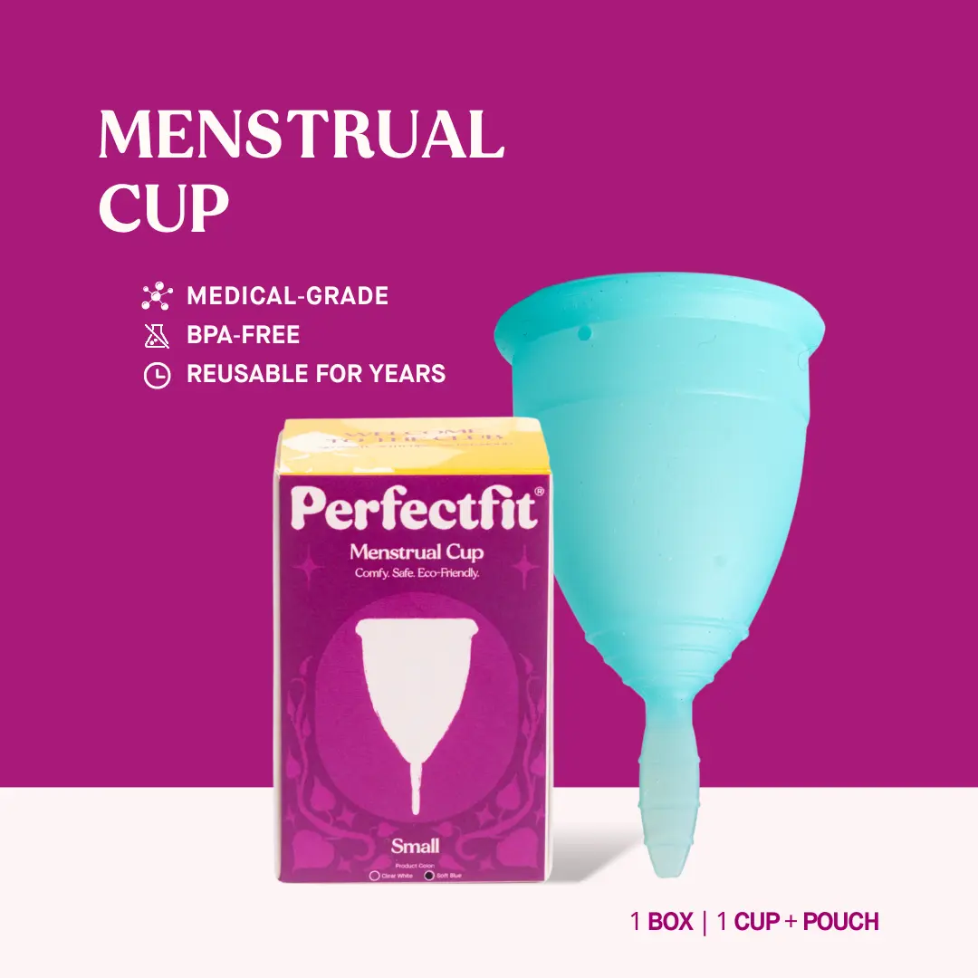 Perfectfit Menstrual Cup - Cawan Menstruasi Anti Bocor, BPA Free, Anti Gatal Iritasi