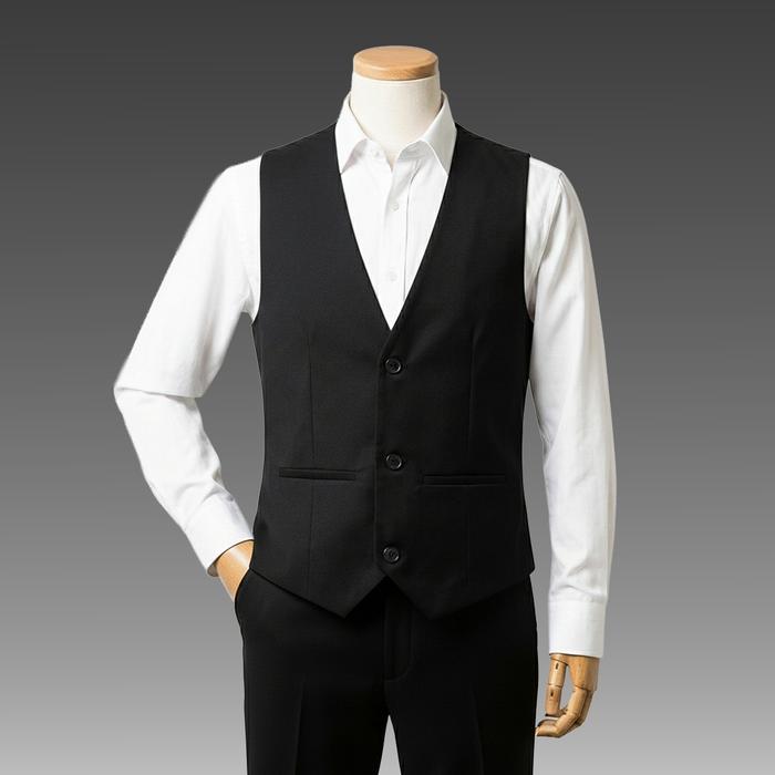 Gambar Rompi Jas Hakurodi Hitam Slim Fit untuk Pria JB dengan 2 Saku Luar - S dari JB Stay Classy Kab. Banyumas Tokopedia