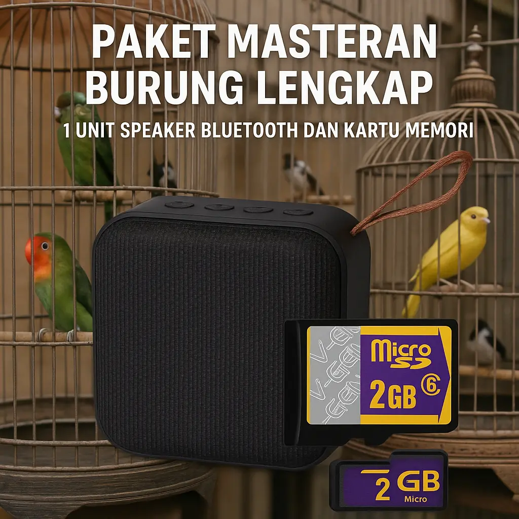SPIKER MASTERAN BURUNG MP3 SPEAKER KOMPILASI SUARA BURUNG LOVEBIRD KENARI MURAI CUCAK IJO TERMURAH