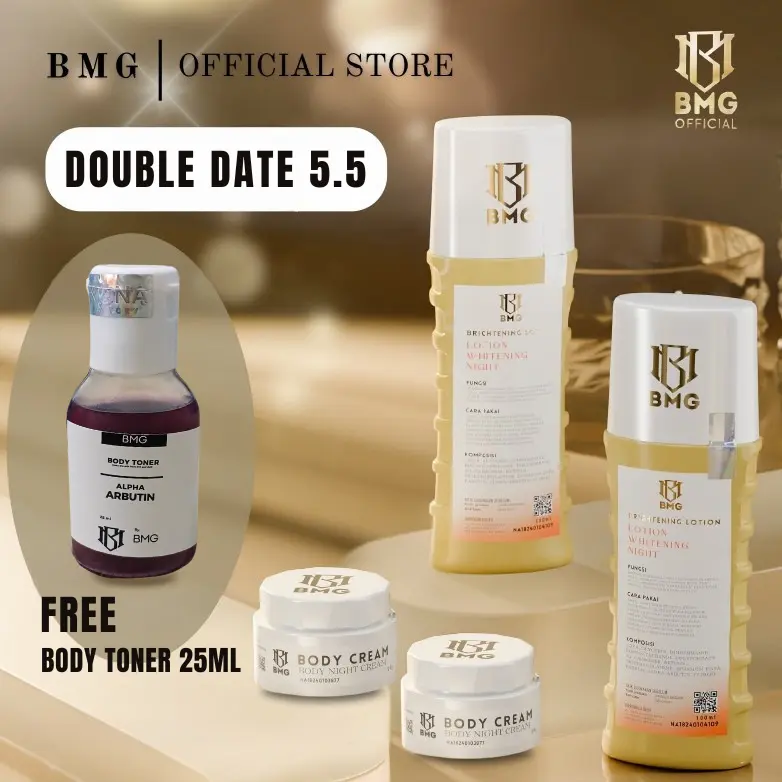 [ BMG PABRIK ] 2 LOTION KUNING 2 BODYCREAM FREE 25ML BODY TONER Mencerahkan Kaki Tangan