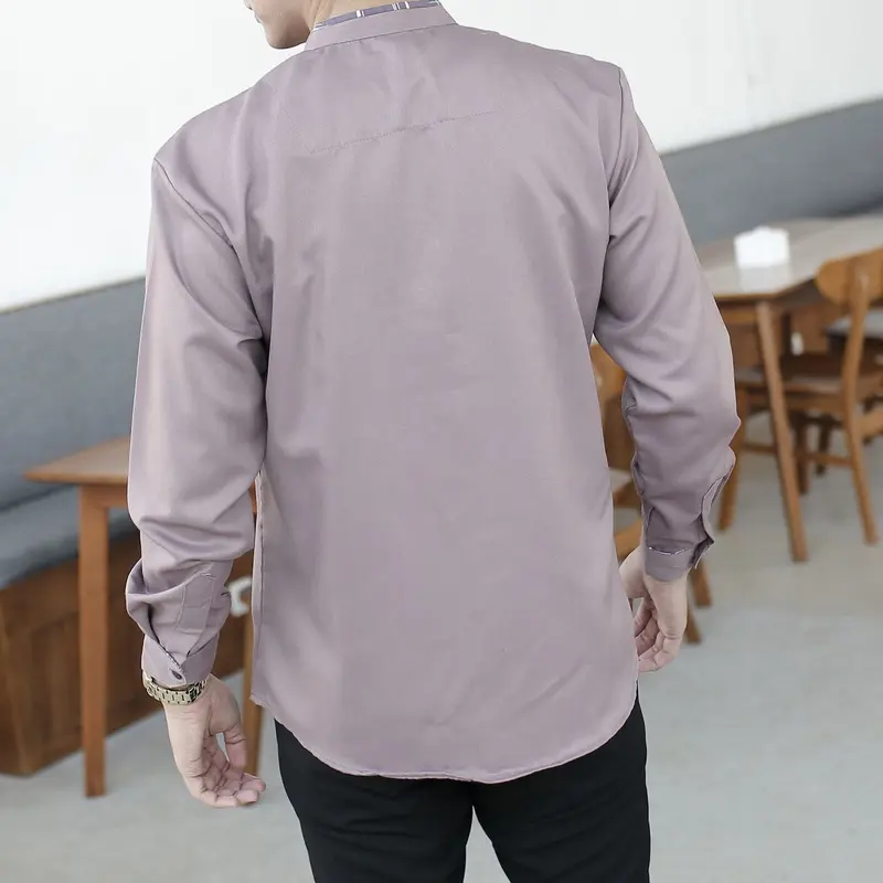Koko Yisunsin Warna Lilak Lengan Panjang Koko El Rumi Warna Lilak Terbaru Kemeja Koko El Rumi Terlaris by El Rumi Fashion 2