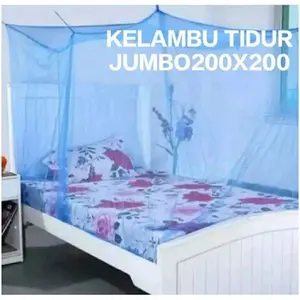 Kelambu kotak dewasa anti nyamuk jumbo 200x200 cm kelambu tali gantung