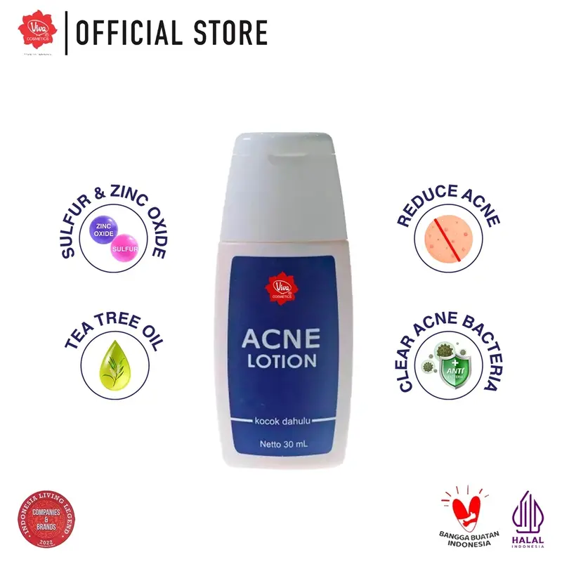Viva Bundle Acne Gel Triple Action with Allantoin & Vit B5 dan Acne Lotion 2
