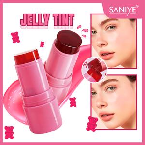 SANIYE BLUSH -rubor gelatina tinta jelly ,doble tono para labios y mejillas,contorneado fácil,larga duración y alta pigmentación