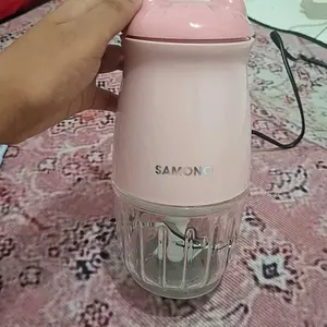 (SALE 6.6) Samono (300 ml) Food Processor penghalus daging dan sayuran [SW-MC200} Mesin Penggiling Pisau Portable Stainless