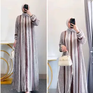 Gamis Kanaya Gamis Rayon Diamond Busui Bumil Bisa Pake Lengan Panjang Dress Wanita Muslim Karet