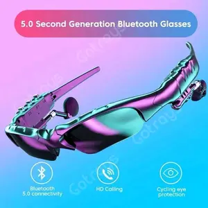 Kacamata Bluetooth Stereo Musik MP3 Handsfree / Smart Glasses Wireless Sunglasses Outdoor Kacamata Calling Music Anti-Blue Eyeglasses MP3 / Headset Kacamata Calling Music Anti-Blue Eyeglasses MP3 / Kacamata Bluetooth Headset Music Telepon